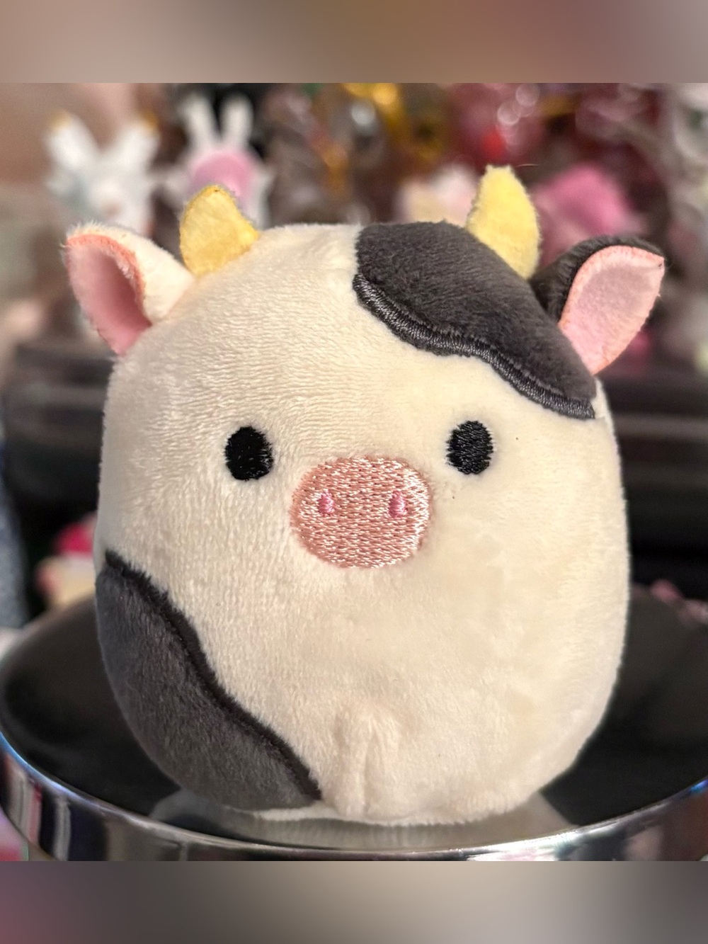 Connor the Cow 2.5" Micromallow Squishmallow Micro Stuffed Plush Toy